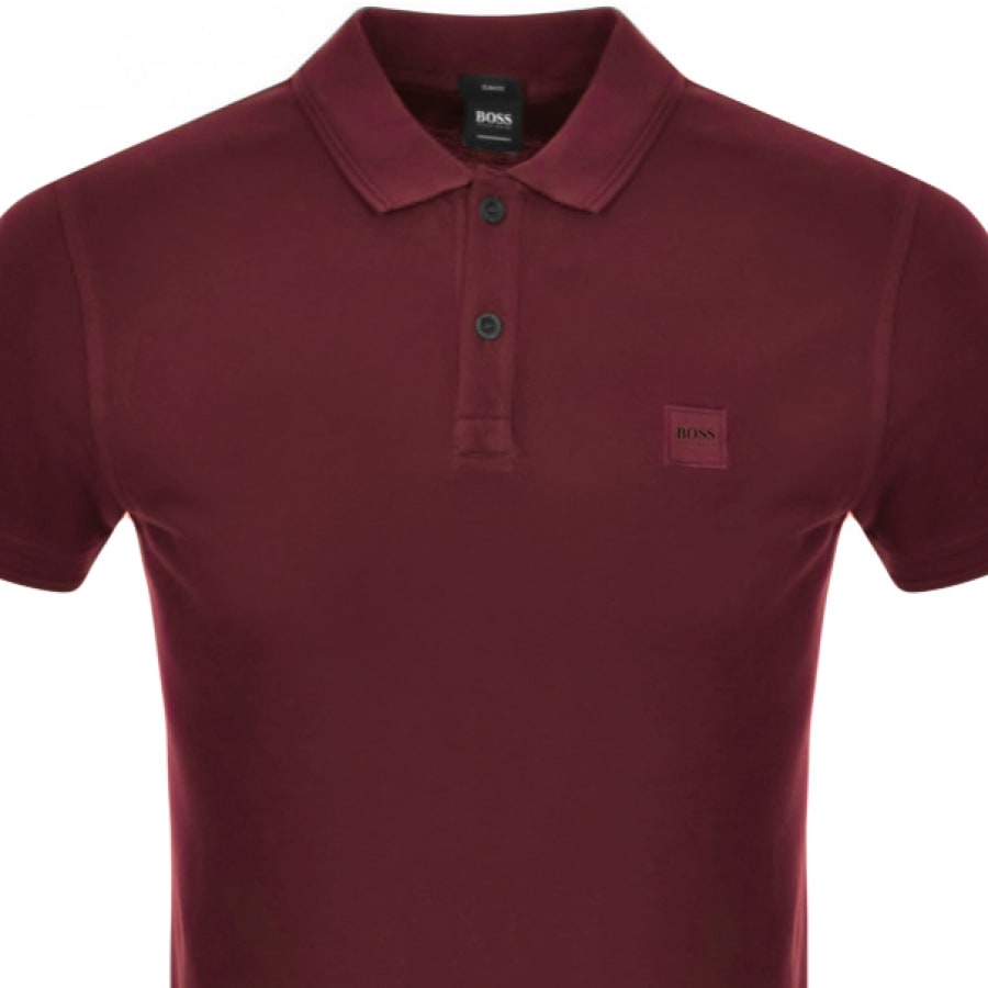 Alternative Image for ProductBOSS Prime Polo T Shirt Burgundy2